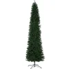 10Ft And Taller-National Tree Company Artificial Slim Christmas Tree, Green, Kingswood Fir, Includes Stand, 12 Feet