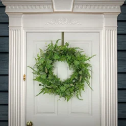 Greenery Wreaths-National Tree Company Artificial Spring Wreath, Woven Branch Base, Decorated With Mixed Leafs, Greenery, Spring Collection, 26 Inches