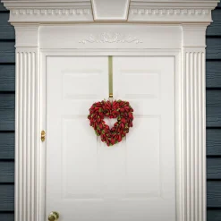 Valentine'S Day Wreath-National Tree Company Artificial Valentine'S Floral Heart Wreath, Decorated With Red Leaves, Valentine'S Day Collection, 12 Inches