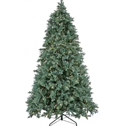 Warm White Led-National Tree Company Artificial Wellesley Fir Hinged Christmas Tree, Pre-Lit With Powerconnect Warm White Led Lights, Plug In, 6.5 Ft