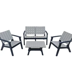 Patio Sets-National Tree Company Berkley Collection 4-Piece All-Weather Conversation Set