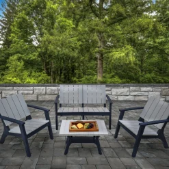 Patio Sets-National Tree Company Berkley Collection 4-Piece All-Weather Conversation Set