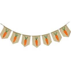 Easter Wall Decor-National Tree Company Carrots Hanging Banner Decoration, Orange, Easter Collection, 70 Inches