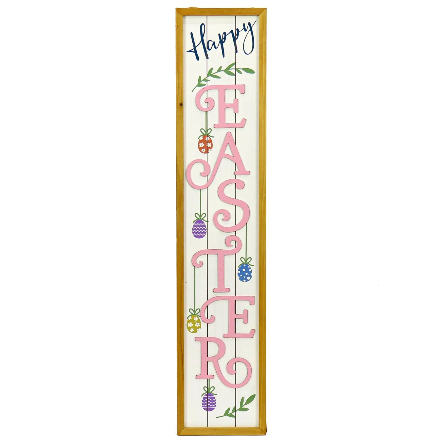 Easter Outdoor-National Tree Company Decorated Easter Sign Porch Decoration, Easter Collection, 43 Inches