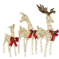 Christmas Outdoor Accessories-National Tree Company Deer Family Assortment
