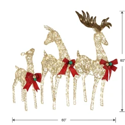 Christmas Outdoor Accessories-National Tree Company Deer Family Assortment