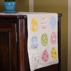 Easter Textile-National Tree Company Easter Egg Decorative Table Runner, Easter Collection, 6 Feet