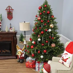 Full-National Tree Company Feel Real' Artificial Christmas Tree, Norway Fir, Green, Includes Stand, 7.5 Feet