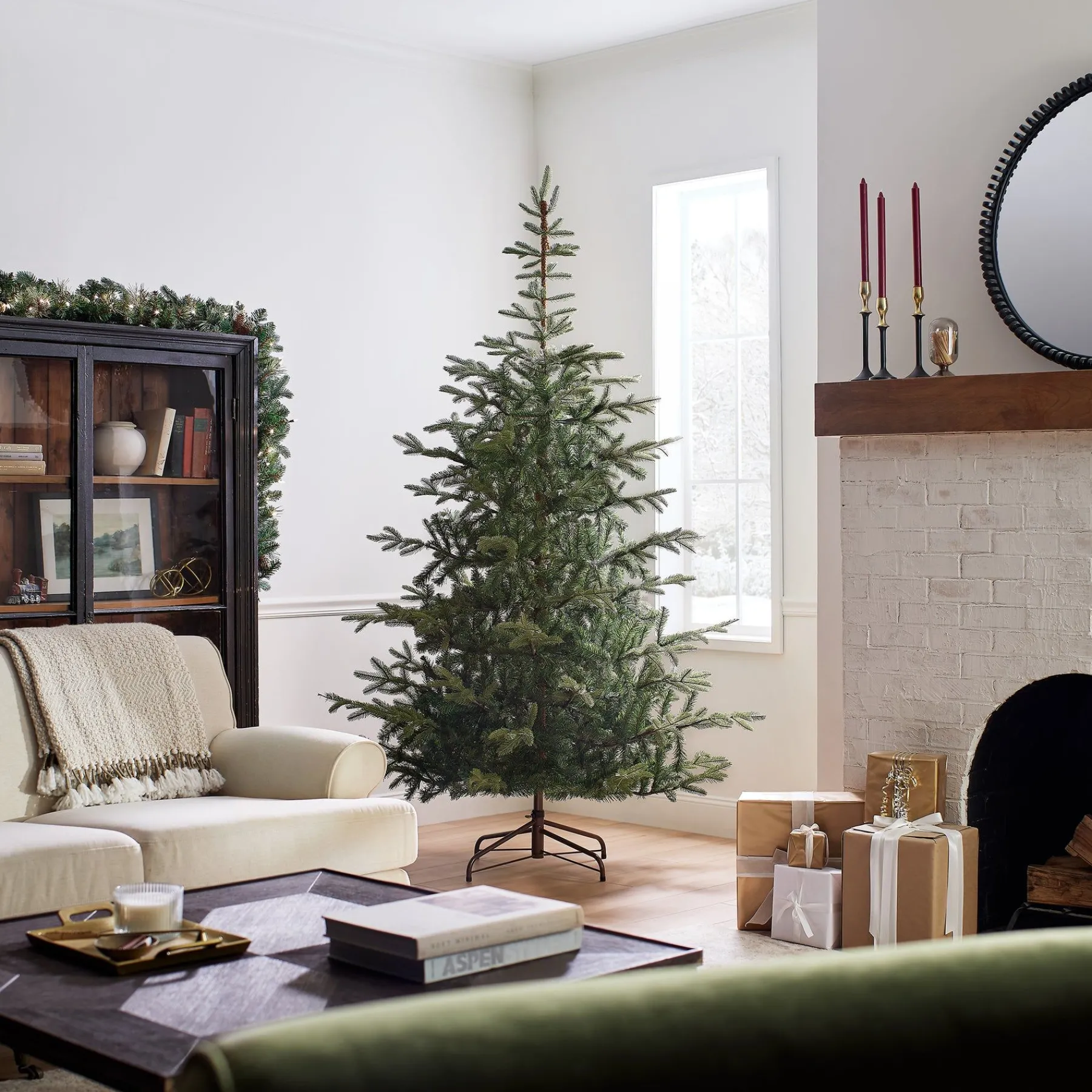 7Ft - 9Ft-National Tree Company Feel Real' Artificial Christmas Tree, Norwegian Spruce, Green, Includes Stand, 7.5 Feet