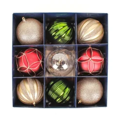 Christmas Ornament-National Tree Company First Traditions - 13" Gold Xmas Ball Decor Set