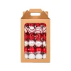 Christmas Ornament-National Tree Company First Traditions - 19" Red Xmas Ball Decor Set