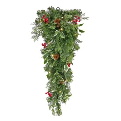 Christmas Greenery-National Tree Company First Traditions 30" Christmas Joy Pre-Lit Swag