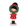 Christmas Accessories-National Tree Company First Traditions 10" Christmas Soldier Holding Wreath