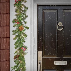 3' To 6' Garland-National Tree Company First Traditions 6 Ft. Christmas Joy Pre-Lit Garland