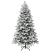 7Ft - 9Ft-National Tree Company First Traditions Acacius Snowy Christmas Tree With Hinged Branches, 7.5 Ft