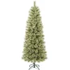 Slim-National Tree Company First Traditions Arcadia Pine Cashmere Slim Christmas Tree With Hinged Branches, 6 Ft