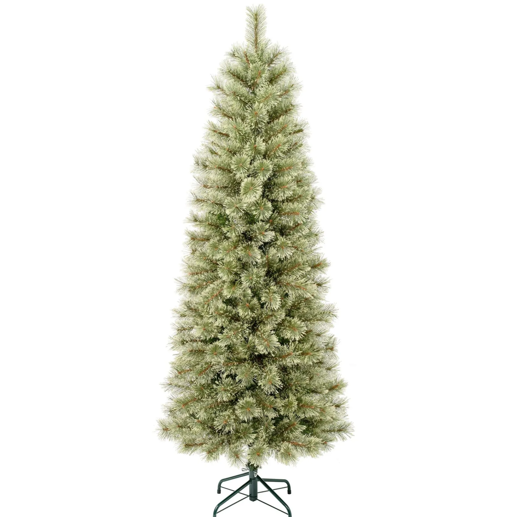 Slim-National Tree Company First Traditions Arcadia Pine Cashmere Slim Christmas Tree With Hinged Branches, 6 Ft