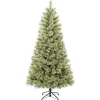 Full-National Tree Company First Traditions Arcadia Pine Cashmere Christmas Tree With Hinged Branches, 6 Ft