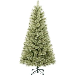 Full-National Tree Company First Traditions Arcadia Pine Cashmere Christmas Tree With Hinged Branches, 6 Ft