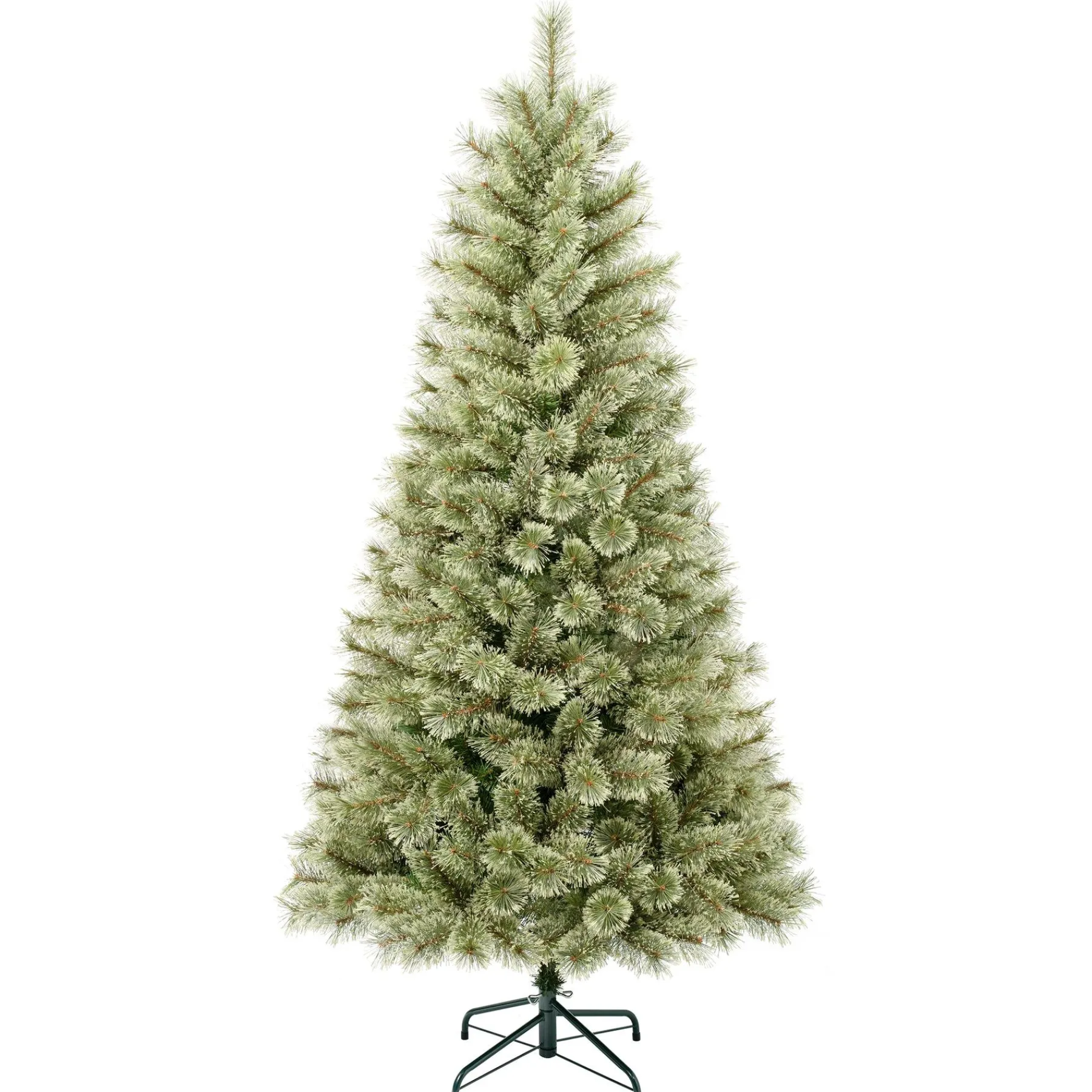 Full-National Tree Company First Traditions Arcadia Pine Cashmere Christmas Tree With Hinged Branches, 6 Ft