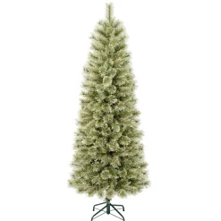 National Tree Company Slim^First Traditions Arcadia Pine Cashmere Slim Christmas Tree With Hinged Branches, 6 Ft