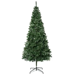 Full-National Tree Company First Traditions Artificial Linden Spruce Wrapped Christmas Tree, Fire Resistant And Hypoallergenic, 9 Ft