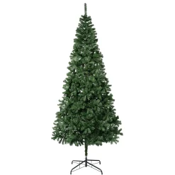 National Tree Company Full^First Traditions Artificial Linden Spruce Wrapped Christmas Tree, Fire Resistant And Hypoallergenic, 9 Ft