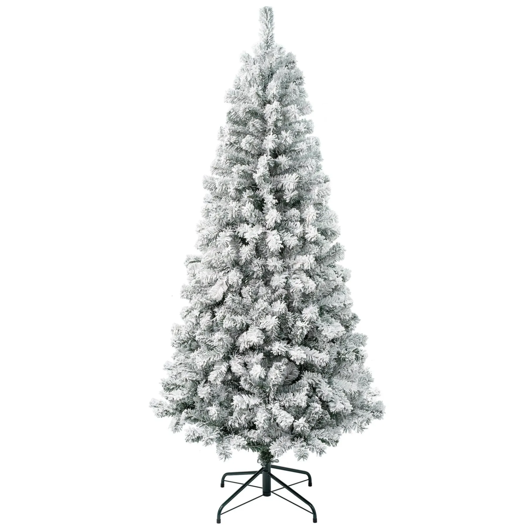 Full-National Tree Company First Traditions Collection Artificial Christmas Tree, Acacia, Flocked, Includes Stand, 6 Feet