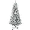 National Tree Company Full^First Traditions Collection Artificial Christmas Tree, Acacia, Flocked, Includes Stand, 6 Feet