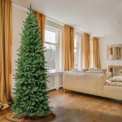 Slim-National Tree Company First Traditions Duxbury Slim Christmas Tree With Hinged Branches, 6 Ft