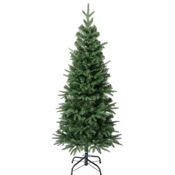 National Tree Company Full^First Traditions Duxbury Slim Christmas Tree With Hinged Branches, 4.5 Ft