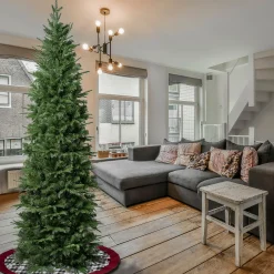 Slim-National Tree Company First Traditions Duxbury Slim Christmas Tree With Hinged Branches, 7.5 Ft