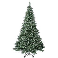 Full-National Tree Company First Traditions 6Ft Oakley Hills Snow Hinged Tree With 53 Pine Cones