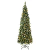 Warm White Led-National Tree Company First Traditions Oakley Hills Snowy Christmas Tree With Hinged Branches, 7.5 Ft