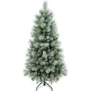 Full-National Tree Company First Traditions Perry Hard Needle Christmas Tree, 4.5 Ft