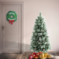 Full-National Tree Company First Traditions Perry Hard Needle Christmas Tree, 4.5 Ft