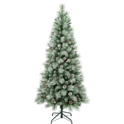 Full-National Tree Company First Traditions Perry Hard Needle Christmas Tree, 6 Ft