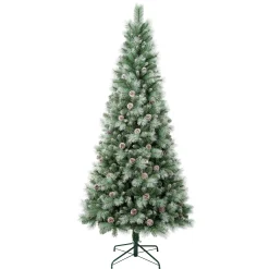 7Ft - 9Ft-National Tree Company First Traditions Perry Hard Needle Christmas Tree, 7.5 Ft