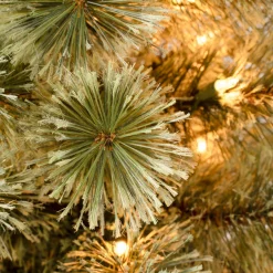 5Ft - 6Ft-National Tree Company First Traditions Pre-Lit Arcadia Pine Cashmere Christmas Tree, Clear Incandescent Lights, Plug In, 6 Ft