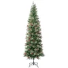 Slim-National Tree Company First Traditions Virginia Blue Pine Slim Christmas Tree With Hinged Branches, 7.5Ft