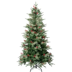 National Tree Company Full^First Traditions Virginia Blue Pine Christmas Tree With Hinged Branches, 6 Ft