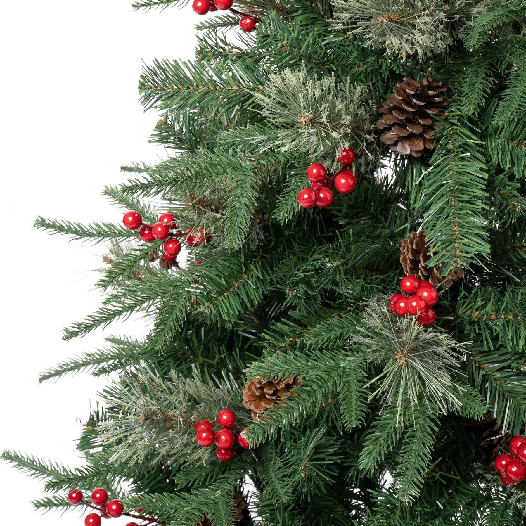 7Ft - 9Ft-National Tree Company First Traditions Virginia Blue Pine Christmas Tree With Hinged Branches, 7.5 Ft