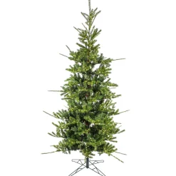 Slim-National Tree Company 10Ft Pre-Lit Artificial Feel Real Lark Pine Medium Hinged Tree, 5320 Warm White Led Rice Lights- Ul