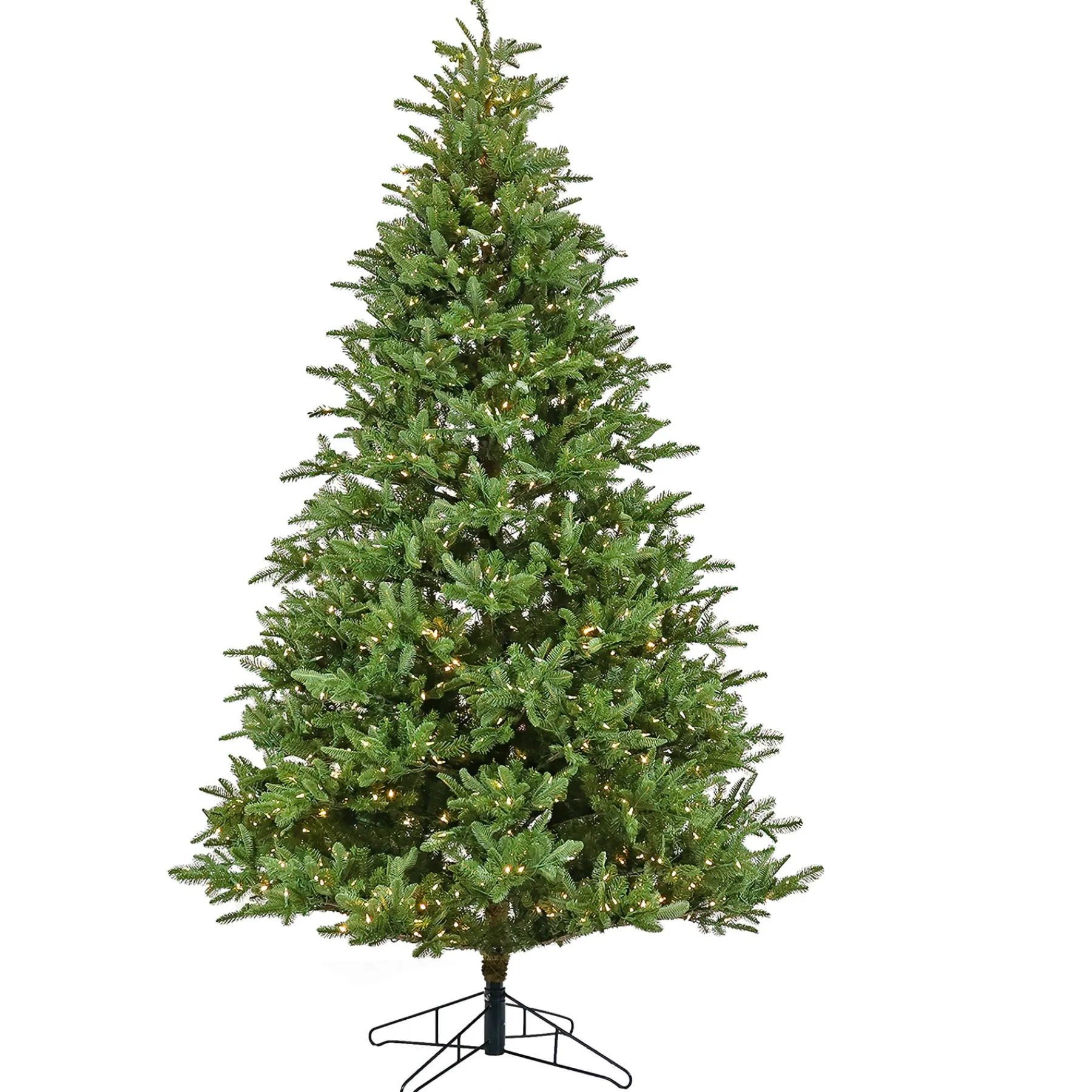 National Tree Company Slim^10Ft Pre-Lit Artificial Feel Real® Christmas Norway Spruce Hinged Tree, 1700 Warm White Led Lights-Ul