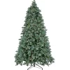 National Tree Company Full^7.5Ft Pre-Lit Artificial Feel Real® Wellesley Fir Hinged Tree With Powerconnect, 850 Dual Color® Led Lights- Ul