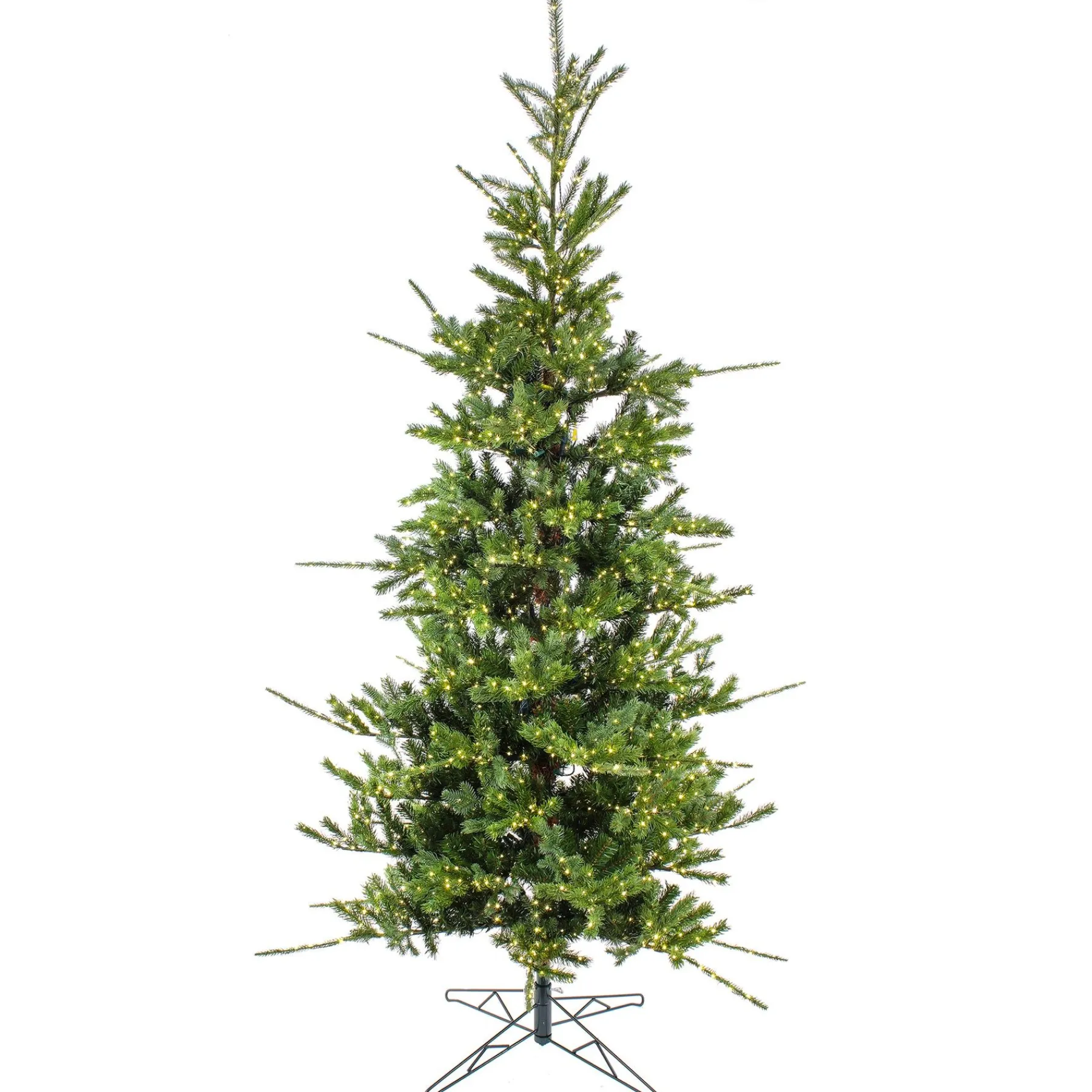 7Ft - 9Ft-National Tree Company 9Ft Pre-Lit Artificial Feel Real Lark Pine Medium Hinged Tree, 4120 Warm White Led Rice Lights- Ul