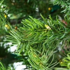 7Ft - 9Ft-National Tree Company 9Ft Pre-Lit Artificial Feel Real Lark Pine Medium Hinged Tree, 4120 Warm White Led Rice Lights- Ul