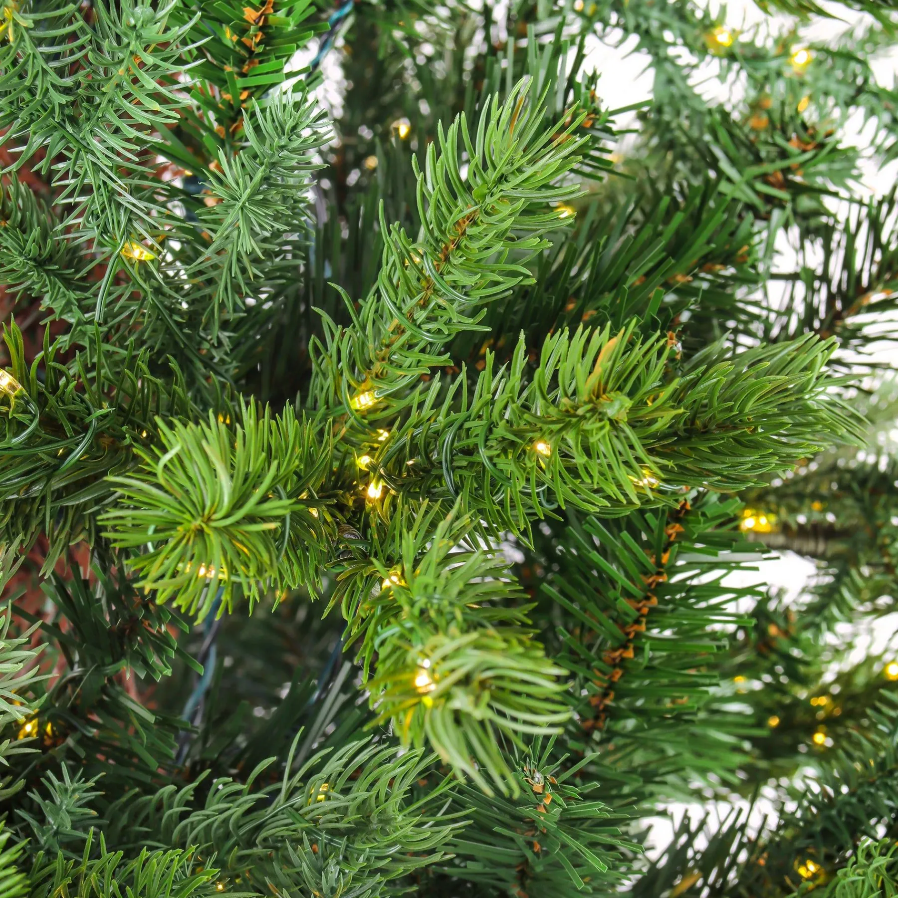 7Ft - 9Ft-National Tree Company 9Ft Pre-Lit Artificial Feel Real Lark Pine Medium Hinged Tree, 4120 Warm White Led Rice Lights- Ul