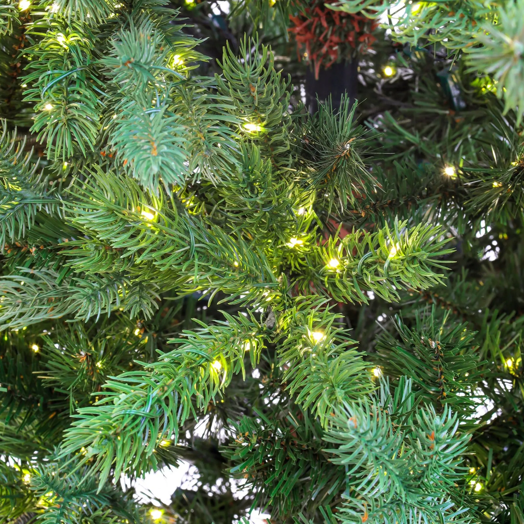 7Ft - 9Ft-National Tree Company 9Ft Pre-Lit Artificial Feel Real Lark Pine Medium Hinged Tree, 4120 Warm White Led Rice Lights- Ul