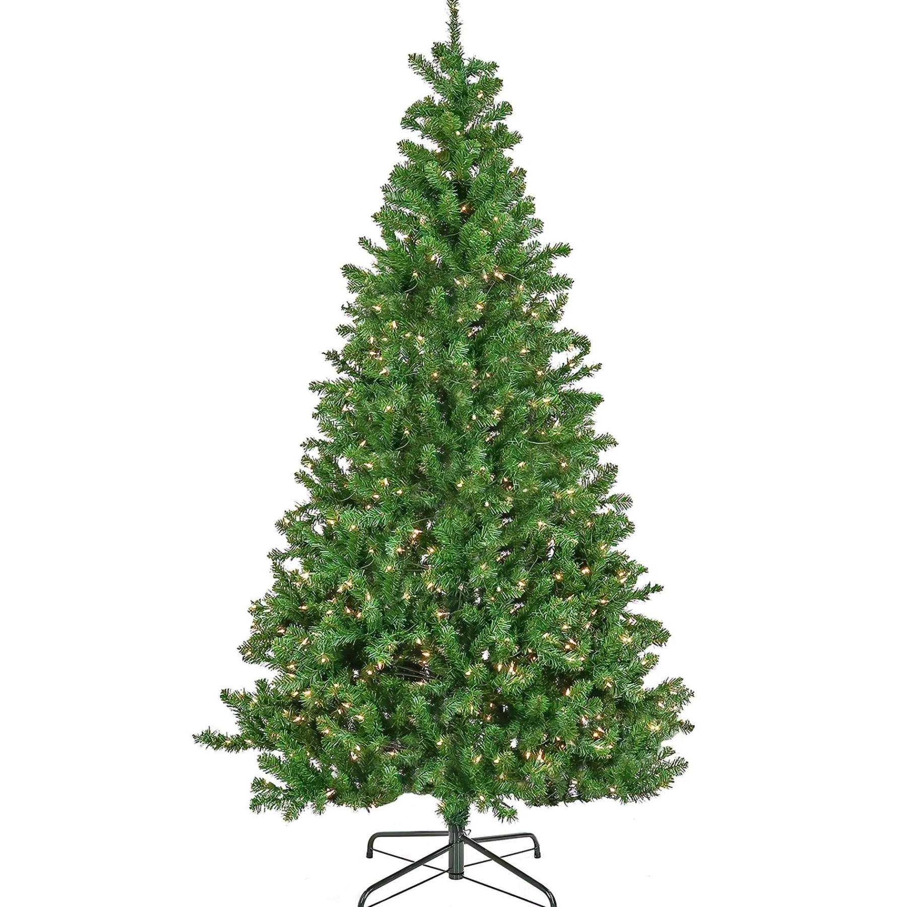 7Ft - 9Ft-National Tree Company 7.5Ft Pre-Lit Artificial Phillip Spruce Hinged Tree, 700 Clear Lights- Ul